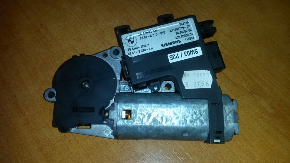 BMW E39 MOT.STRESNEHO OKNA 67.61-8370-812 6761-8370-810 1 BMW E39 MOT.STRESNEHO OKNA 67.61-8370-812 6761-8370-810